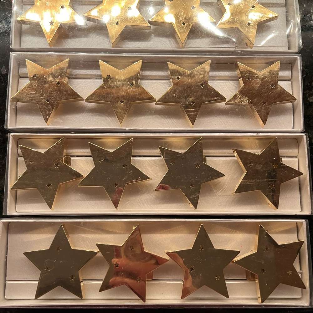light up star place card holders